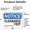 Signmission Custom Clearance -Ft, 10 in W x Rectangle, Vinyl Decal OS-2PACK-NS-D-710-L-15382 - alternate 6